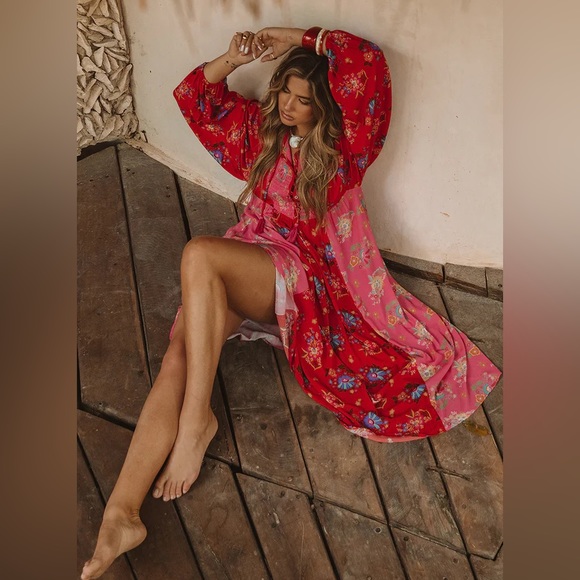 Spell Solstice Boho Midi Dress Size Small - Picture 7 of 7